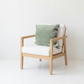 Almohadon Verde Rayas 40x40