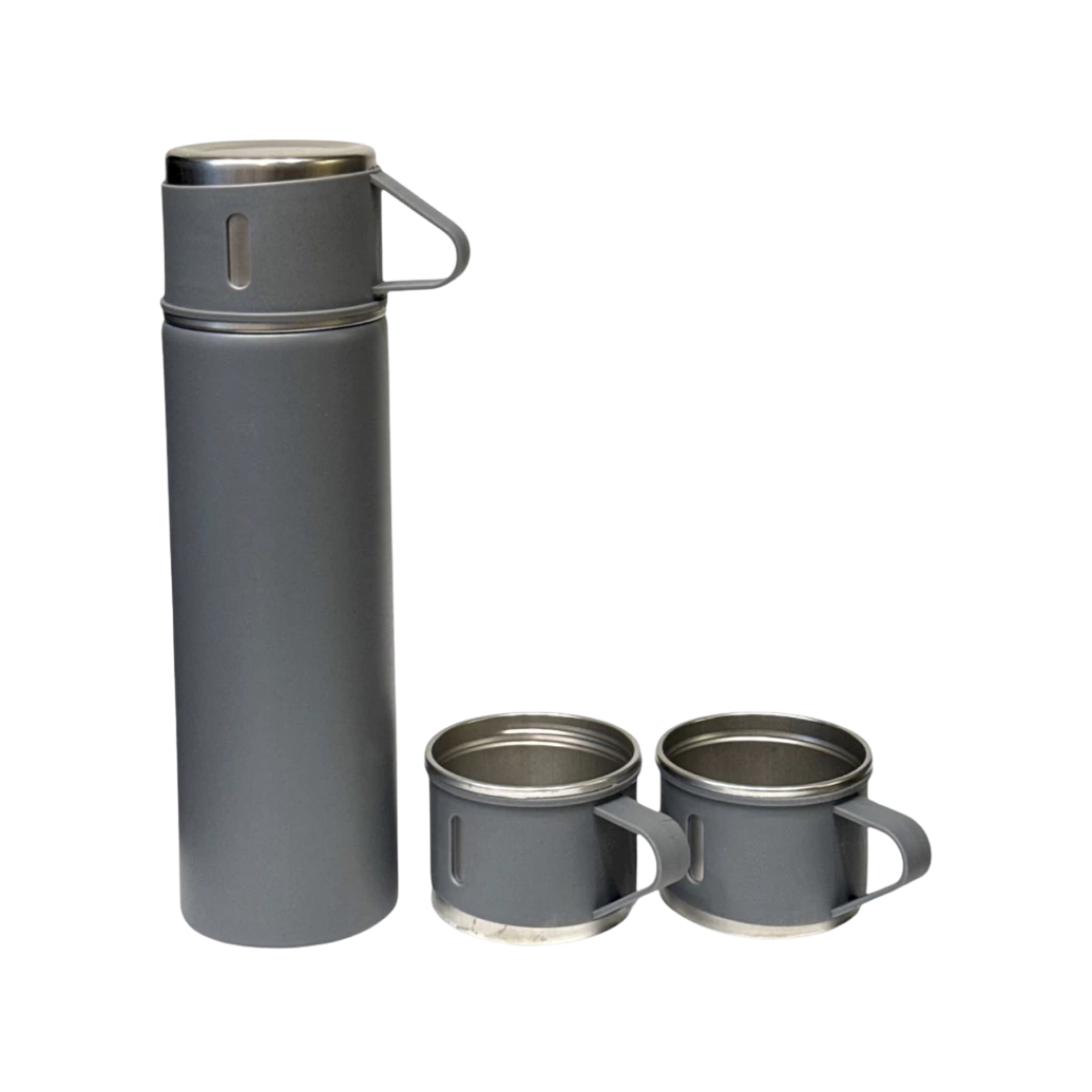 Botella térmica con vasos