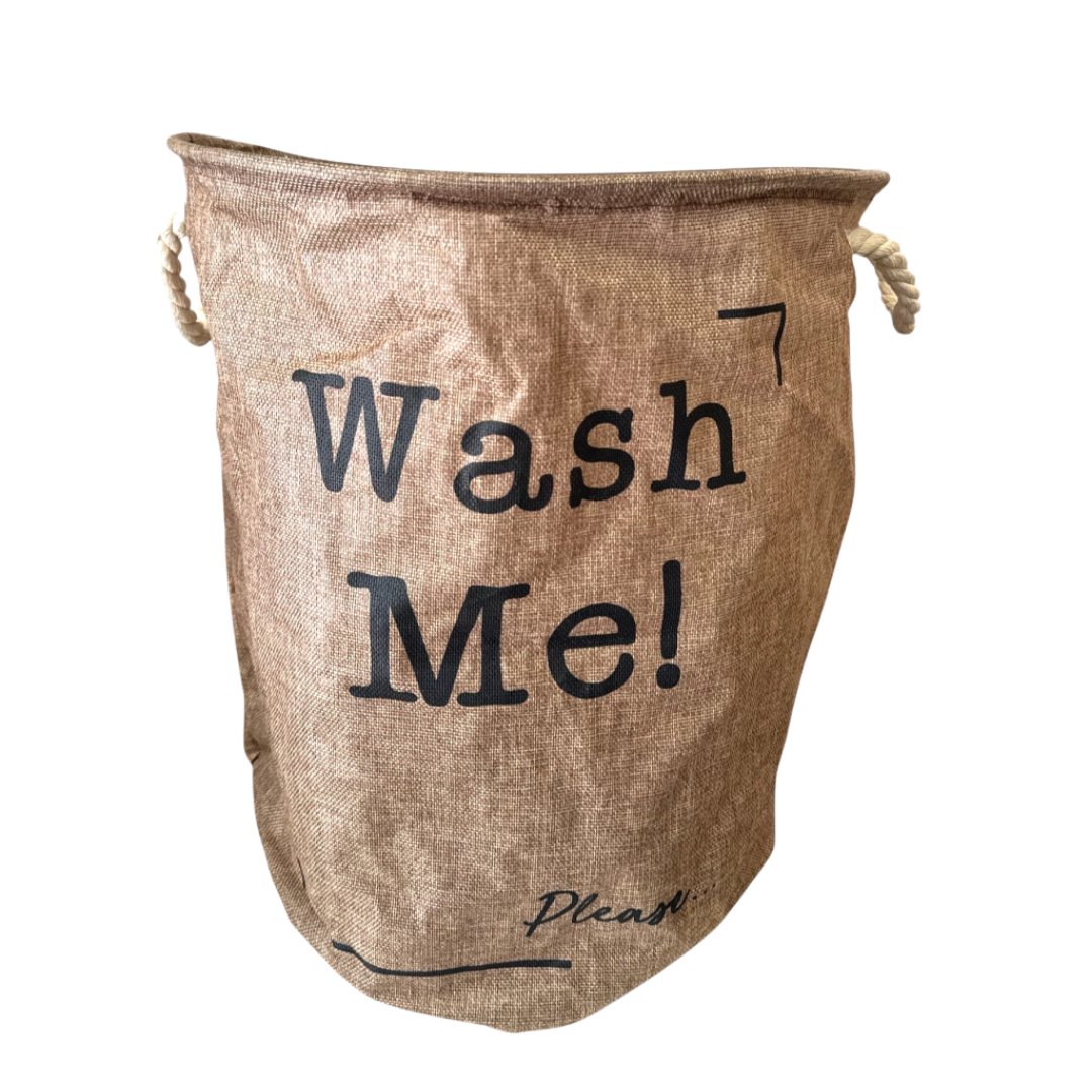 Canasto ropa "wash me"