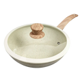 Wok antiadherente Carol 26 Cm granito inducción.