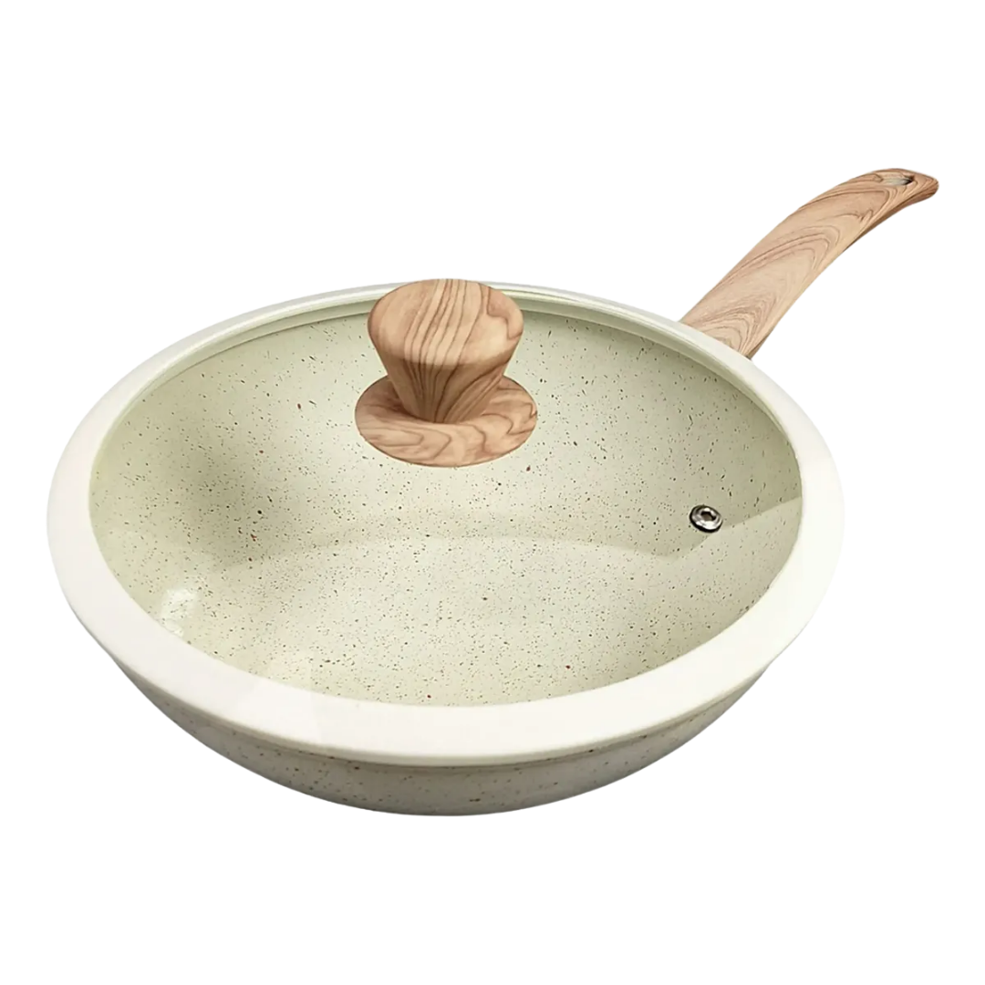 Wok antiadherente Carol 26 Cm granito inducción.