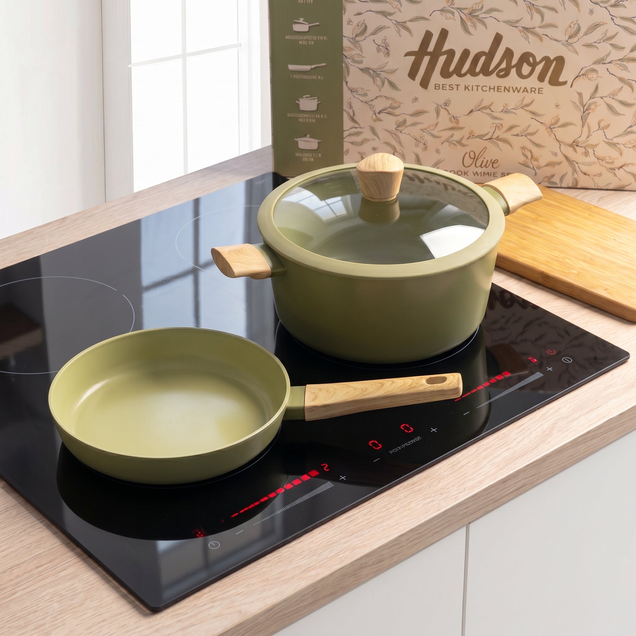 Batería de Cocina Hudson Linea Olive